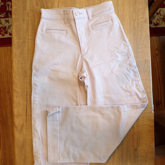 Levi’s Women's Ribcage Wide Leg Cropped Sepia Rose Pink Size 26 - Picture 1 of 10